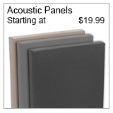 Acoustic Panels Starting at: $19.95
