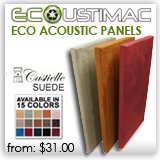 Eco Friendly Suede Bass Traps