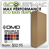 Eco Friendly DMD Bass Traps