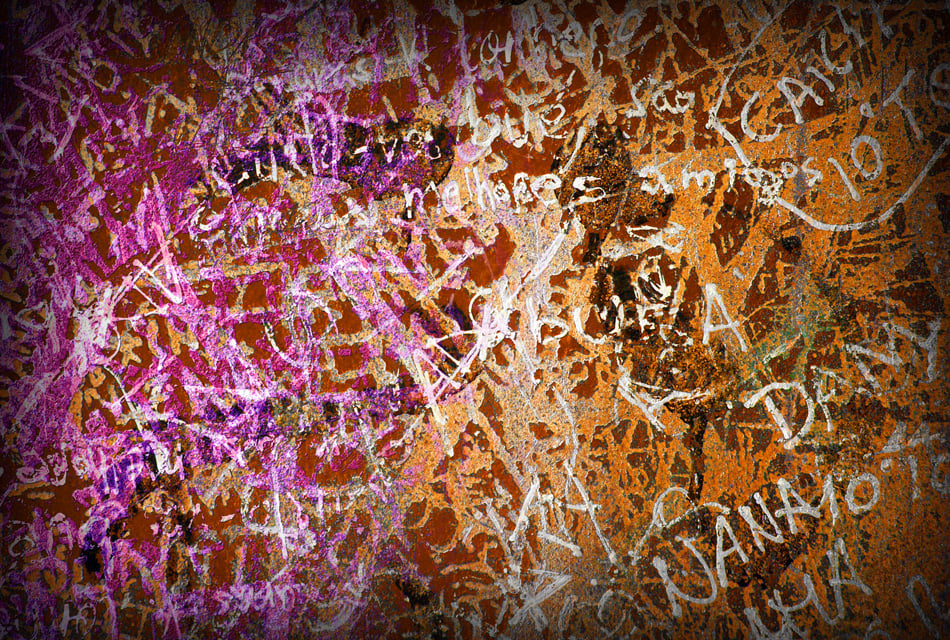Colorful Grunge Background With Graffiti