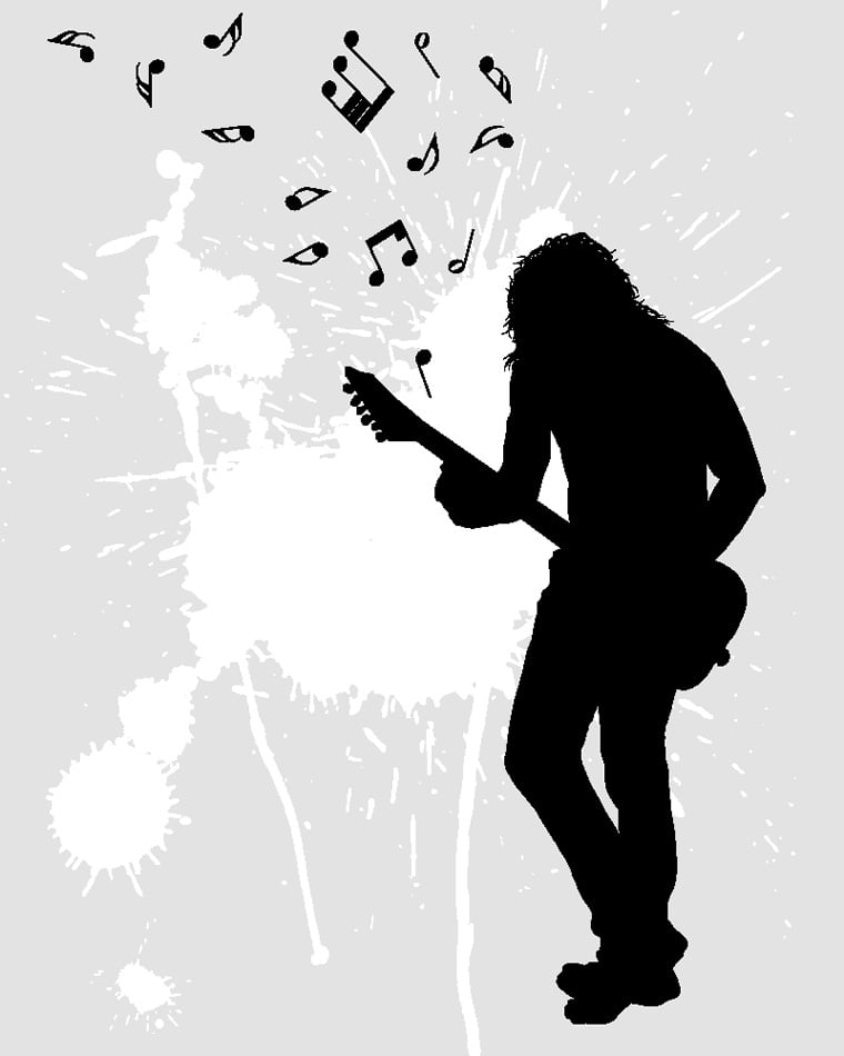 Rock group guitarist Vector illustration for design use 2a