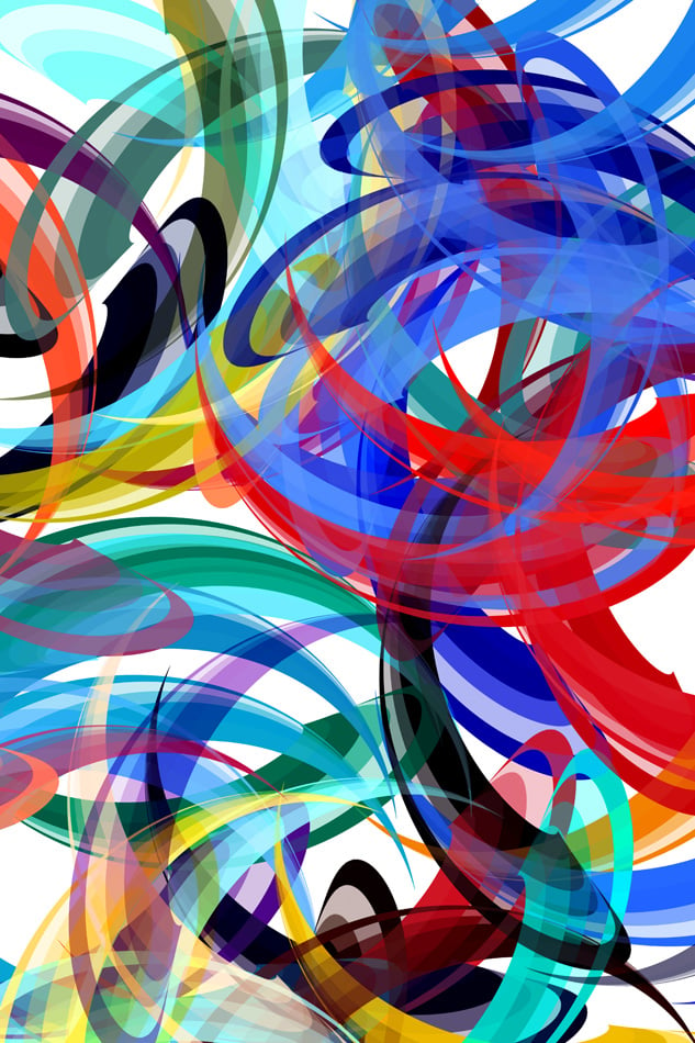 Colorful Background In Abstract Painting Style