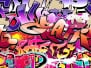 Graffiti Seamless Background Hiphop Urba