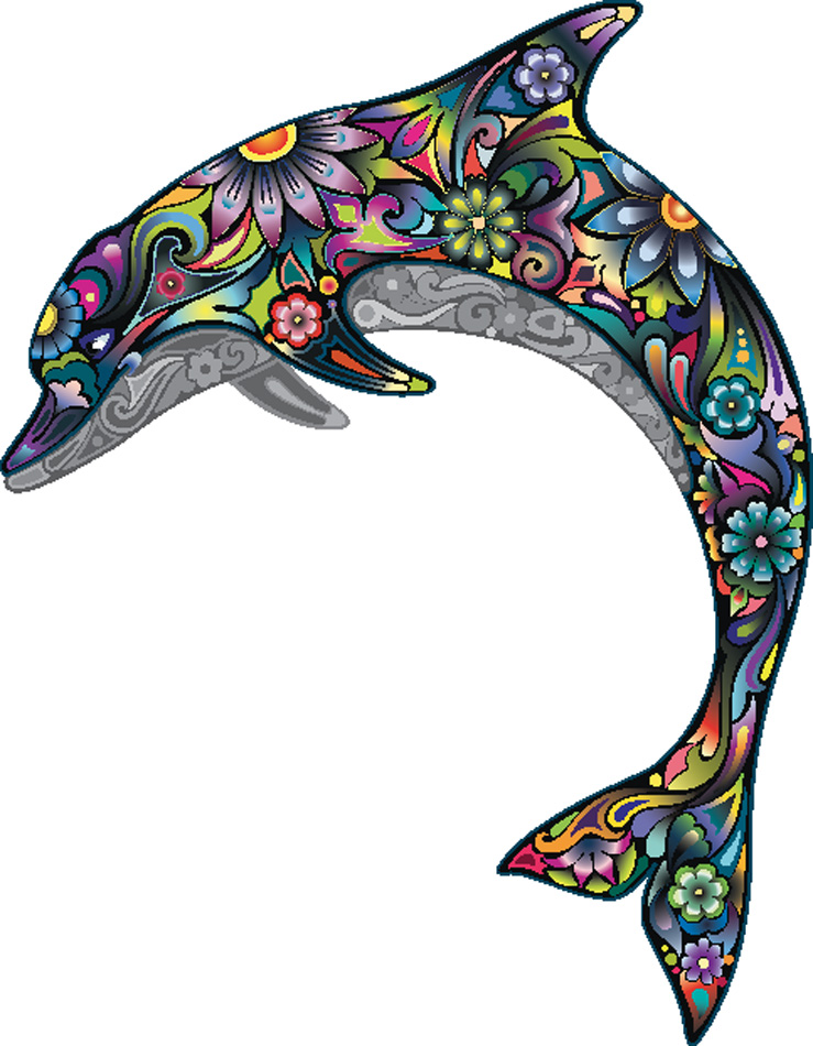 Cheerful dolphin