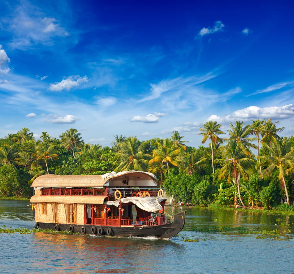 Houseboat On Kerala Backwaters - Kerala - India
