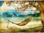 tropical scene- artwork in painting style