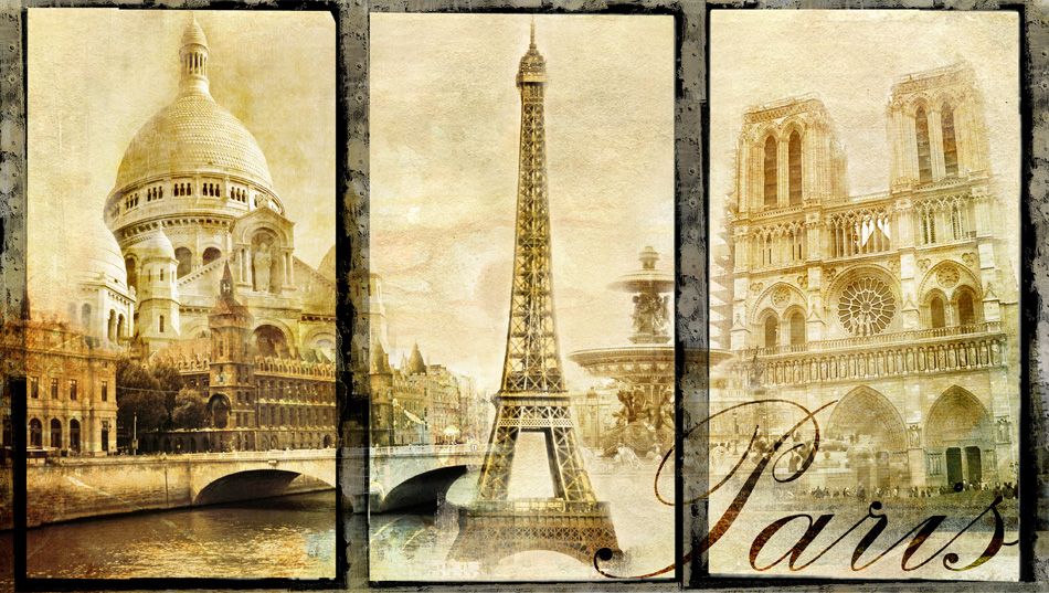 Old Paris - Vintage Collage