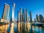 Skyscrapers in Dubai Marina UAE