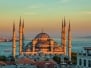Blue Mosque In Glorius Sunset Istanbul Sultanahmet Park
