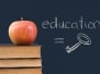 Education Equals Key Is Written On Blackboard