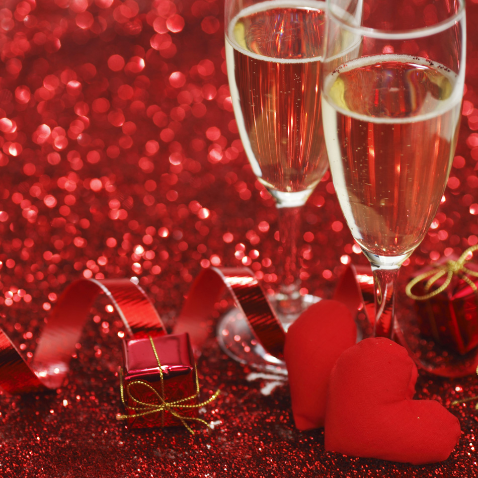 Champagne And Valentines Day Gifts