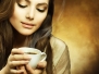 Beautiful Woman With Cup Of Coffee