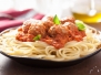 Spaghetti With Meatballs In Tomato Sauce