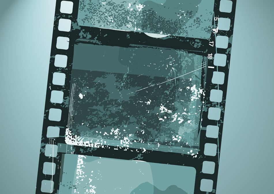 Vector Illustration Of Grunge Film Pattern