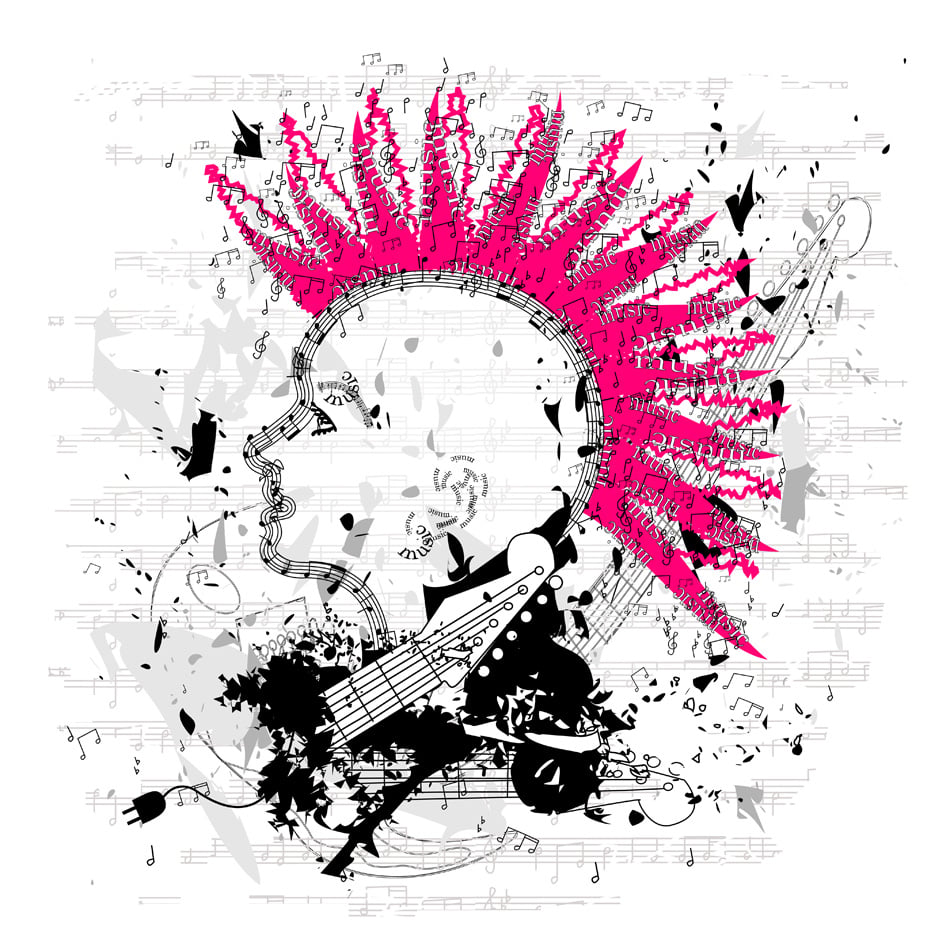 Grungy Punk Emo Illustration