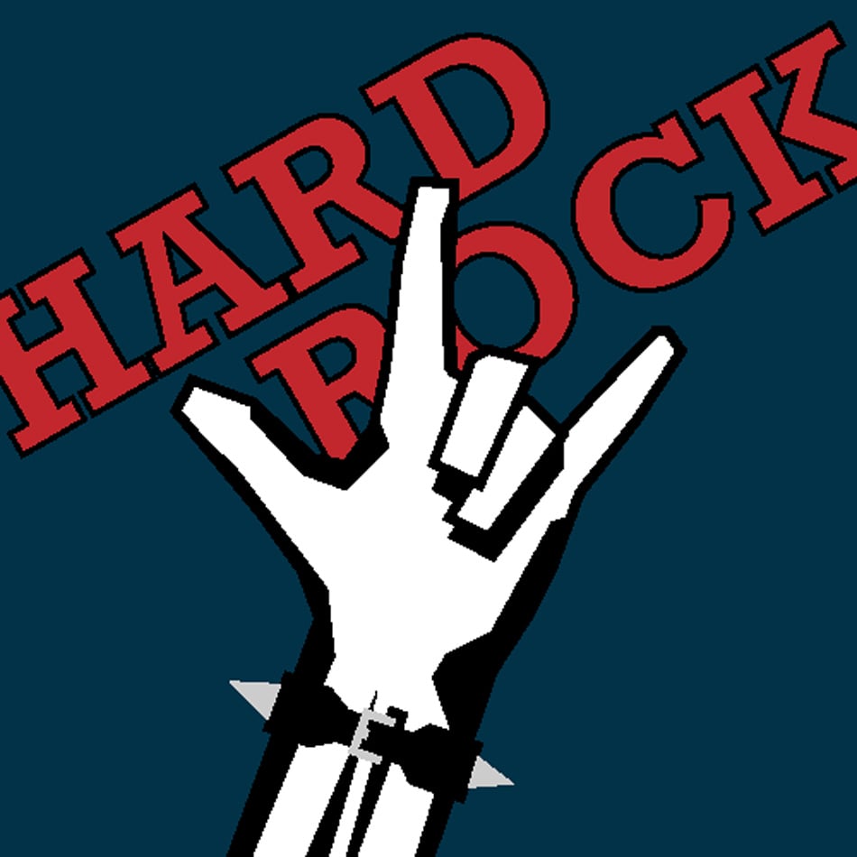 A man's hand showing the Rock and Roll sign Vector illustration