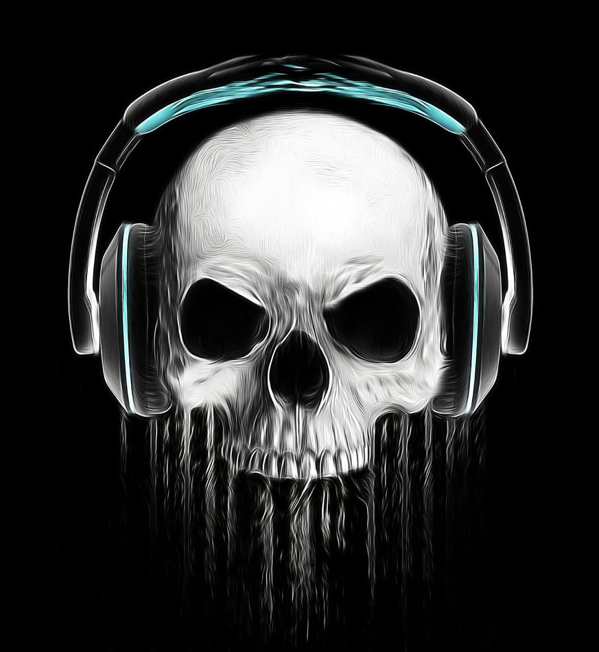 T - shirt Graphics - skull print - skull illustration - evil skull - concert 
posters - rock