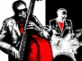 Vector illustration of a jazz band 2