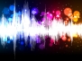 Waveform Music Vector Background