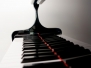 Closeup Of Grand Piano Keys