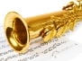 Musical Notes And Saxophone