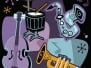Retro Jazz Instruments Illustration