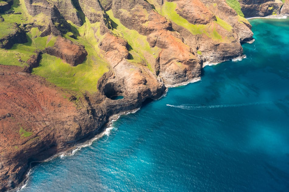 Beautiful View On Na Pali Cost On Kauai Island On Hawaii
