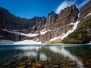 Long Exposure Shot Of Iceberg Lake Glacier National Park Montana