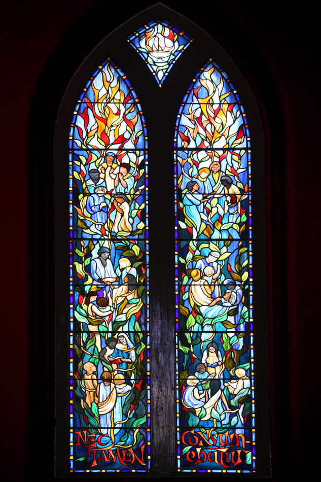 Religious Stained Glass Depicting Bible Stories