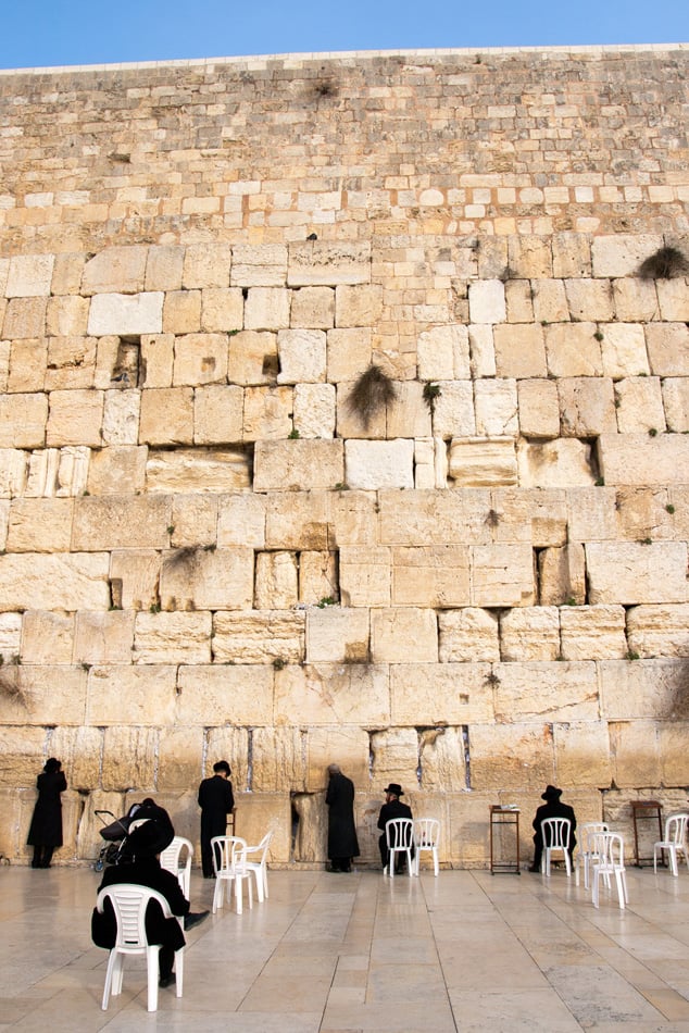 Jewish Worshipers Pray At The Wailing Wall 2