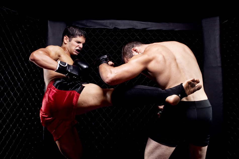 Mixed Martial Artists Fighting - Kicking