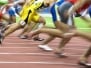 Image Of 100 Meters Athletes In Action
