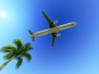 White Passenger Plane In The Blue Sky