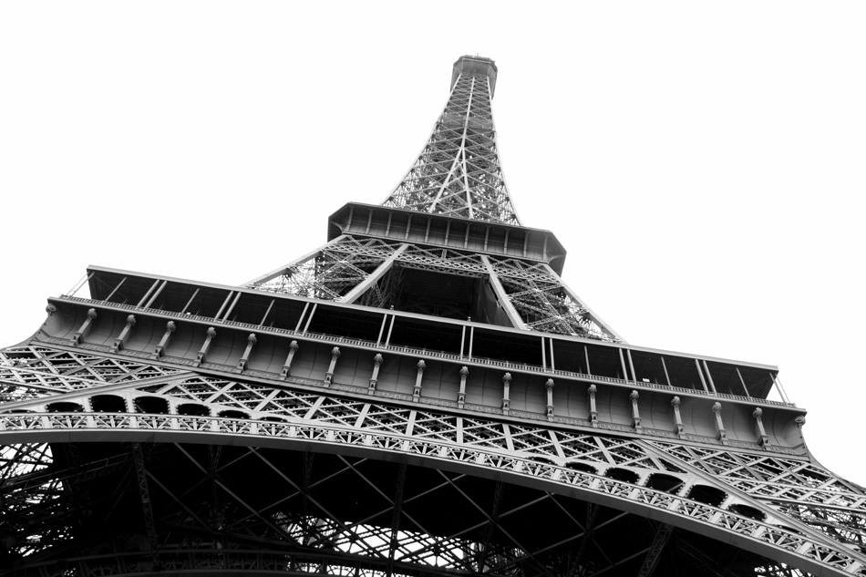 Eiffel Tour Paris black and white photo