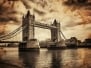 Vintage Retro Picture of Tower Bridge in London UK