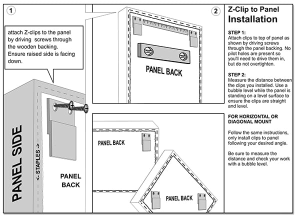 Z-Clip Panel installation Page 2