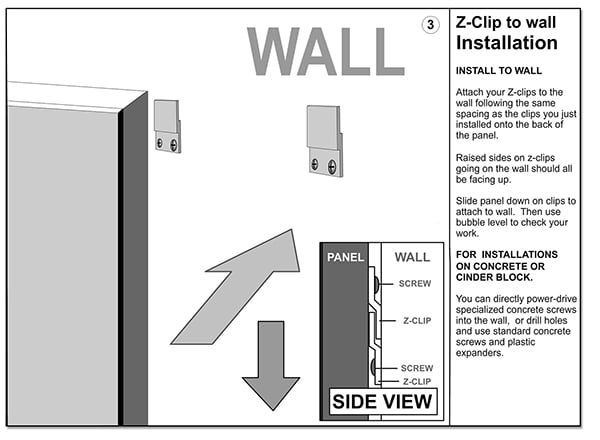 Z-Clip Panel installation Page 3