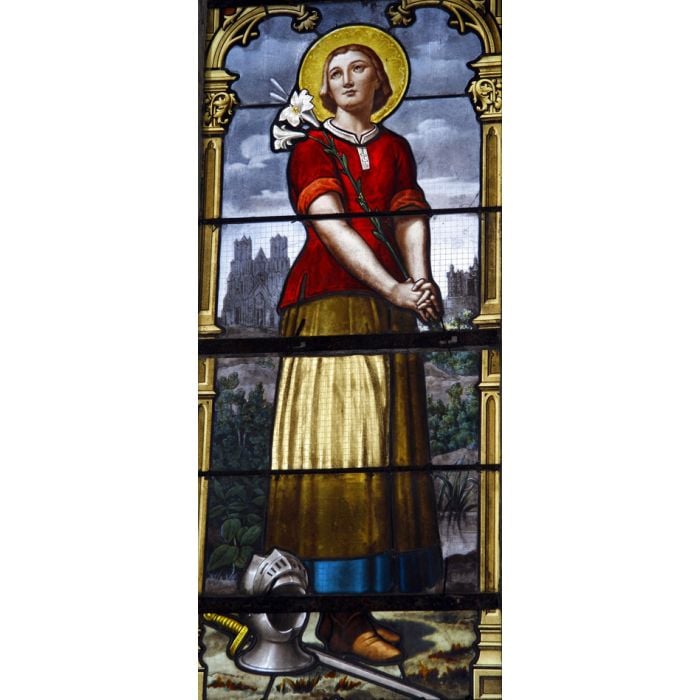 Stained Glass Depiction Of Joan Of Arc - ID # 11582627