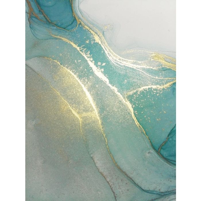Luxury abstract fluid art painting background alcohol ink technique turquoise and gold - ID # 1549679810 Luxury abstract fluid art painting background alcohol ink technique turquoise and gold - ID # 1549679810