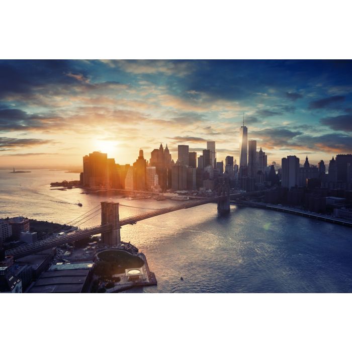 New York City - Manhattan after sunset , beautiful cityscape - ID # 260344292