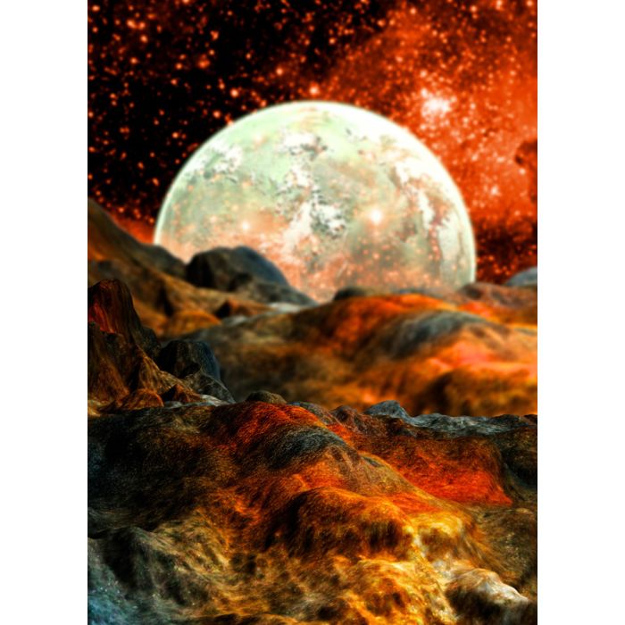Alien Planet And Moon - ID # 33281236