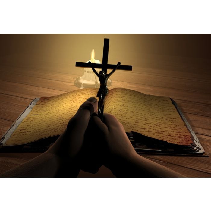 Crucifix In Hand - ID # 33965770