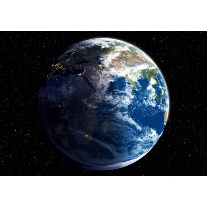 Outer Space Scenario Involving Earth Moon And Sun - ID # 52134726