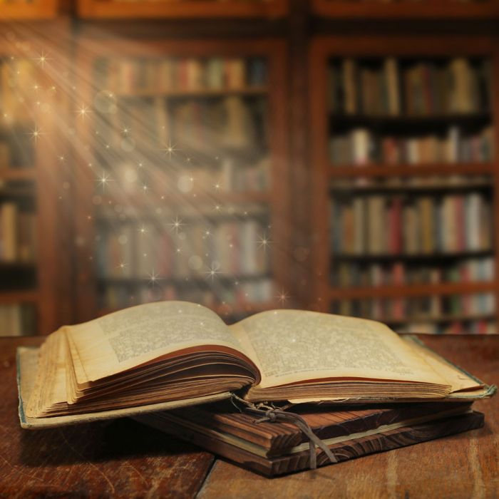 Opened Magic Book With Magic Light - ID # 55126257