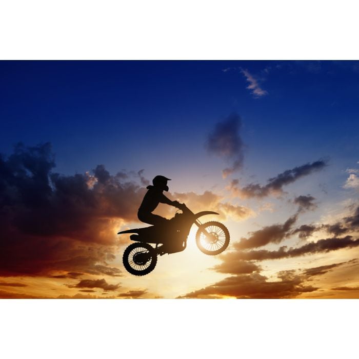 Motorcircle Rider Silhouette - ID # 55288519