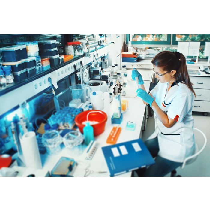 Young Scientist Works In Modern Biological Lab - ID # 55314607