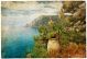 picturesue Italian coast - artwork in retro painting style - ID # 109883417