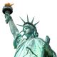 statue of liberty new york usa isolated - ID # 128345045