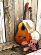 Country music background with stringed instruments Guitar banjo violin - ID # 159943946