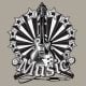 Vector decorative music emblem - ID # 236301505